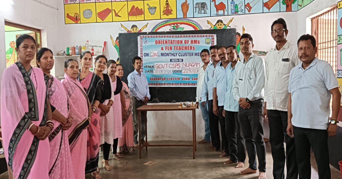 Cluster level meeting of Headmaster and FLN teachers at Aska Government Sugar Mill Primary School